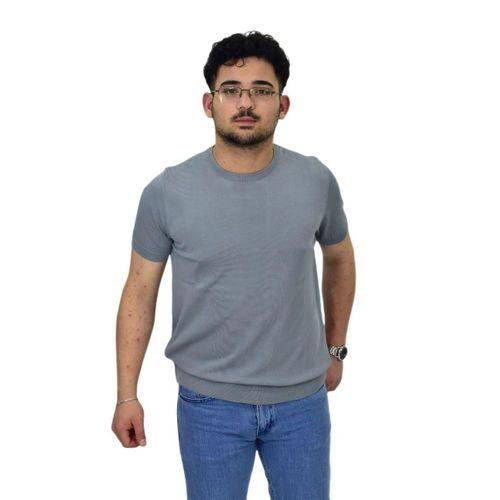 Erkek Triko Sıfır Yaka Tişört  P6035 BGL-ST04505