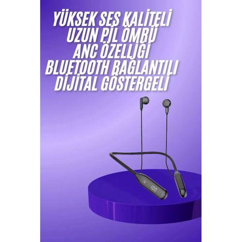 Boyun Bantlı Kablolu Yüksek Ses Kaliteli Bluetooth Kulaklık Uzun Pil Ömrü 100 Saat Sarj