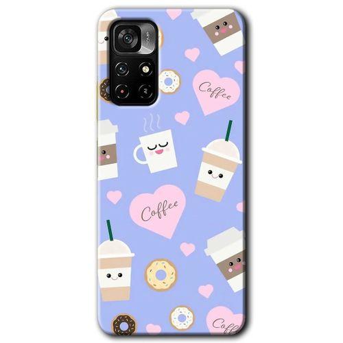 Poco M4 Pro 5G Kılıf HD Desen Baskılı Arka Kapak - Coffee Cake