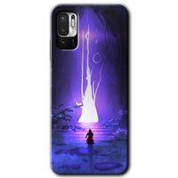 Poco M3 Pro Kılıf HD Desen Baskılı Arka Kapak - Wanderer Silhouette + Kırılmaz Cam