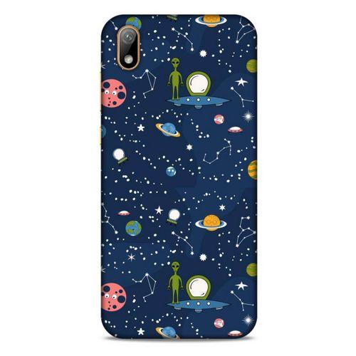 Huawei Y5 2019 Uyumlu Kılıf Mavi Delisi (25) Antişok Kapak Space