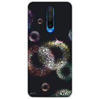 Y.Liva-2021 Özel Seri Siyah Soyut-126 Xiaomi Redmi K30 5G Kılıf Silikon Kapak