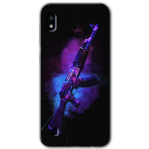 Samsung Galaxy A10 Kılıf Baskılı Kapak - AK + 5D Tam Kaplayan Cam