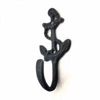Antika Tarz Dekoratif Pirinç Halatlı, Çapa, Denizci, Gemici Askı - 95x42mm, Oksit