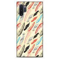 Samsung Galaxy Note 10 Plus Kılıf Desenli Özel Seri Tüyler (48) Bumper Kılıf