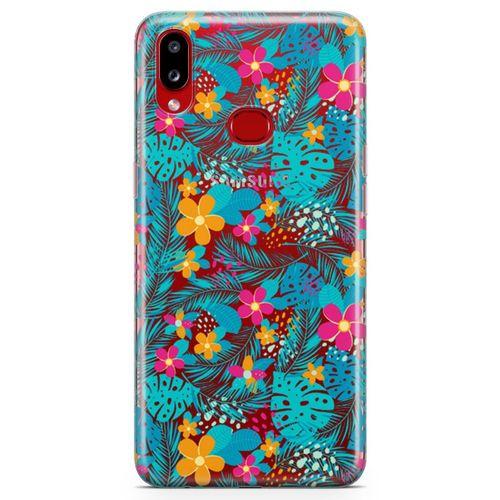 Samsung Galaxy A10s Kılıf Hawai Palmiye Arka Kapak Koruma Desenli Full Koruyucu