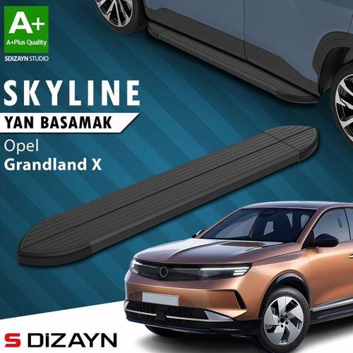 S-Dizayn Opel Grandland X 2 Hybrid Skyline Siyah Yan Basamak 183 Cm 2024 Üzeri A+ Kalite