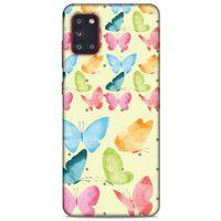 Animax Kelebek Suluboya Samsung Galaxy A31 Kılıf Desenli Silikon