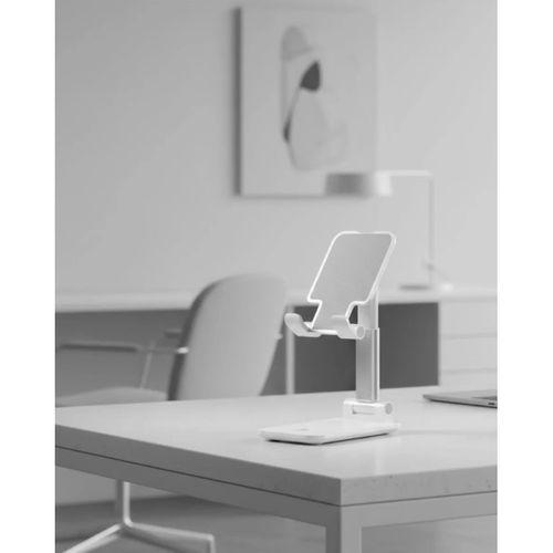 Minimal Tasarımlı Masaüstü Telefon Standı Beyaz