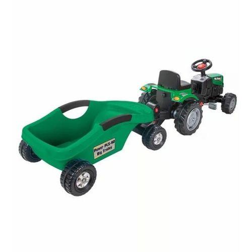 POWER PEDALLI BİG TROLLEY TRAKTÖR YEŞİL-PLS