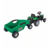 POWER PEDALLI BİG TROLLEY TRAKTÖR YEŞİL-PLS