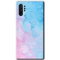 MRCİLETİSİM MRCİLETİSİM Samsung Galaxy Note 10 Plus Kılıf HD Desen Baskılı Arka Kapak + Temperli Cam - Blue Art