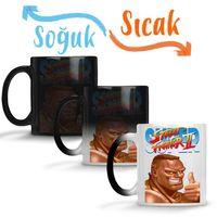 Street Fighter 2 Sagat Sihirli Kupa Bardak Porselen
