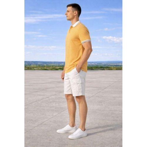 ALEXANDERGARDI ÇİZGİLİ POLO YAKA T-SHİRT (E21-8500)