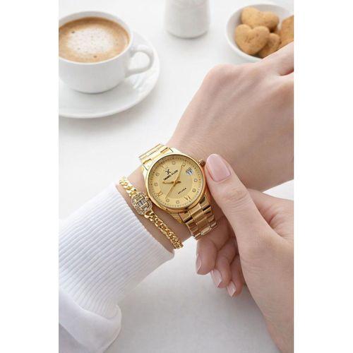 Daniel Klein Çelik Kordonlu 2 Yıl Garantili 3 Atm Suya Dayanıklı Kadın Kol Saati+Bileklik BF.11024.3