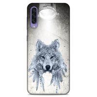Lopard Samsung Galaxy A50s Uyumlu Kılıf Tattoo's (48) Bumper Kılıf Kızılderili Kurt