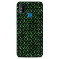 Samsung Galaxy M30s Kılıf Dragons (5) Koruma Kabı Ejderha Koyu Yeşil Pul