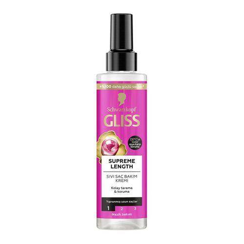 Gliss Supreme Length Sıvı Saç Bakım Kremi - Biotin Kompleksi ve Şakayık Çiçeği Özü ile 200 Ml