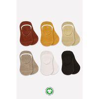 Bistyle Bistyle Mix Babet Çorap 6'Lı BS30101M Toprak