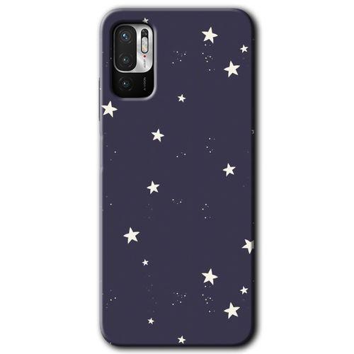 Potkal Hediye Fabrikası Xiaomi Redmi Note 10 5G Kılıf HD Desen Baskılı Arka Kapak - Gökyüzü Yıldız