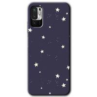 Potkal Hediye Fabrikası Xiaomi Redmi Note 10 5G Kılıf HD Desen Baskılı Arka Kapak - Gökyüzü Yıldız