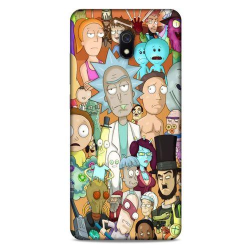 Xiaomi Redmi 8A Uyumlu Kılıf Rick And Morty (35) Fit Design Kılıf Cop Rick