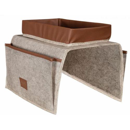 Çok Amaçlı Deri Şeritli Cepli Koltuk Kenarı Düzenleyici 03938