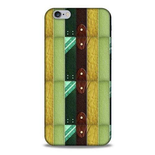 Apple Iphone 6S Kılıf Patchwork (15) Antişok Kılıf Yeşil Kahve