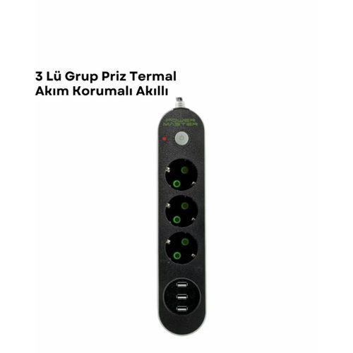3 Usb Portlu Üçlü Priz Cxe103