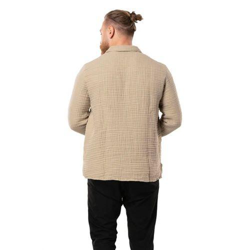 Uzun Kol Double Müslin Erkek Sonbahar ve Kışlık Sweatshirt Vizon Vzn