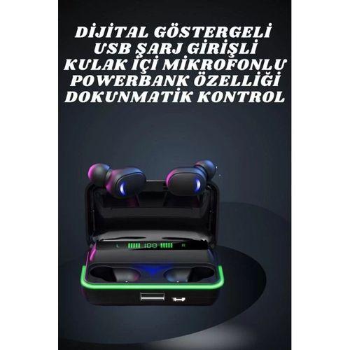 İkili Bluetooth Kulaklık Dijital Göstergeli Uzun Pil Ömrü Yüksek Ses Kaliteli