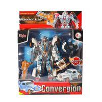 HW-668-1-2 Işıklı Dönüşebilen Robot Araba -Vardem