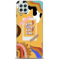 Samsung Galaxy M32 Kılıf HD Baskılı Kılıf - Take Time + Tam Ekran Koruyucu