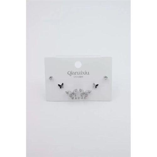 Çoklu Set Küpe - Gümüş