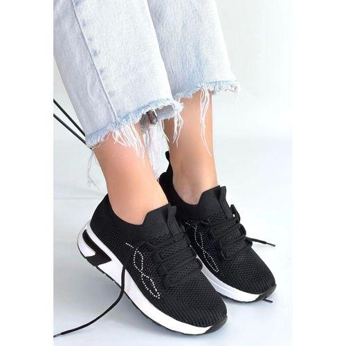 Belan Siyah Triko Bağcıklı Spor Ayakkabı