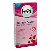Veet Normal Ciltler için Bacak ve Vücut Bölgesi Sir Ağda Bantları 12'li