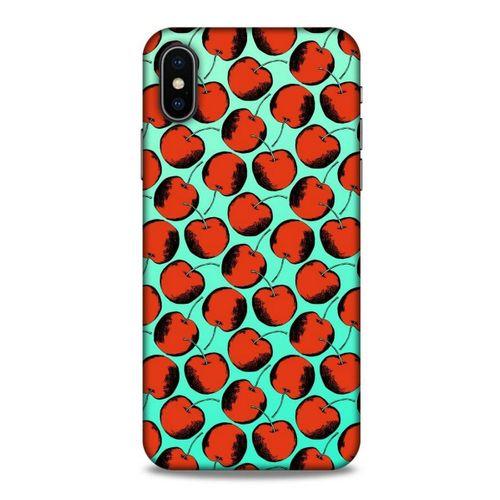 Frutix Kiraz 01 Apple iPhone XS Kılıf Desenli Silikon