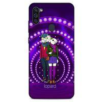 Samsung Galaxy M11 Kılıf FunnyMaX (33) Hybrid Kılıf Mor Tavşan