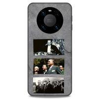 Lopard Huawei Mate 40 Pro Uyumlu Kılıf Atatürk (12) Koruyucu Silikon