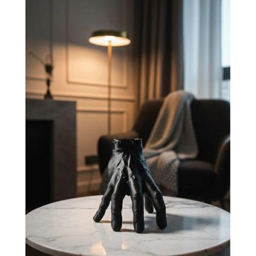 3d Modern Siyah El Heykeli 27x22 Cm Konsol Ve Raf Üstü Dekor