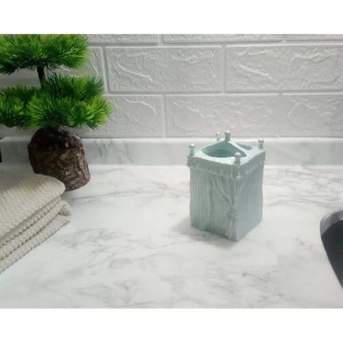 2 Adet Diş Fırçalık Deniz Feneri Model Poliresin 7X7X12Cm Banyo Seti