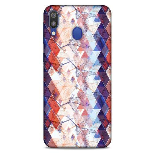 Samsung Galaxy M20 Kılıf Pastel Renkler (3) Kapak Kırmızı Lacivert