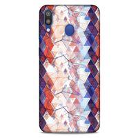 Samsung Galaxy M20 Kılıf Pastel Renkler (3) Kapak Kırmızı Lacivert