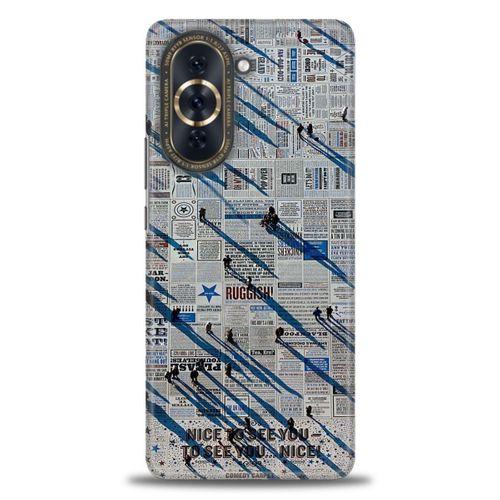 Huawei Nova 10 Pro Kılıf HD Baskılı Kılıf - Gazete + Tam Ekran Koruyucu