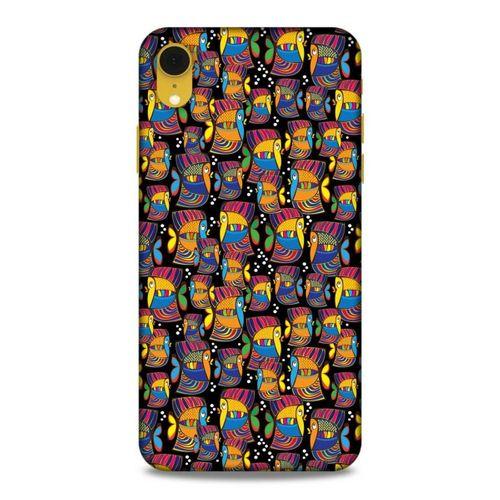 Lopard Apple iPhone XR Uyumlu Kılıf Soyut Sanat (27) Baskılı Tasarımlı Kılıf