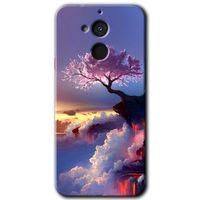 GM 8 Kılıf HD Desen Baskılı Arka Kapak - Wash Red Wall + Kırılmaz Cam