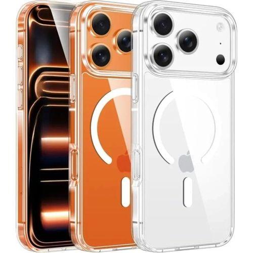 İphone 17 Pro Magsafe Sert Şeffaf Telefon Kılıfı