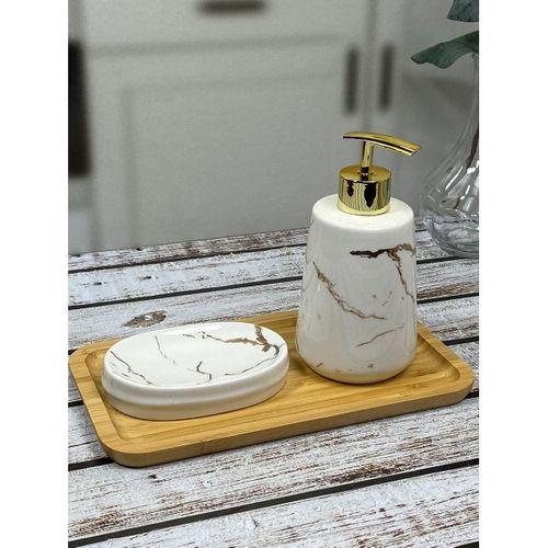 Hometarz Bambu Yağdanlık Dekoratif Sunumluk Çerezlik Tepsisi