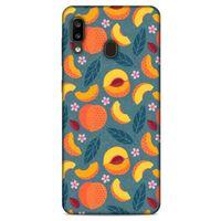 Frutix Şeftali 01 Samsung Galaxy A20 Kılıf Desenli Silikon
