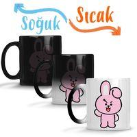 Bts BT21 Cooky Sihirli Kupa Bardak Porselen